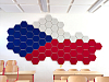 Barevné akustické hexagony